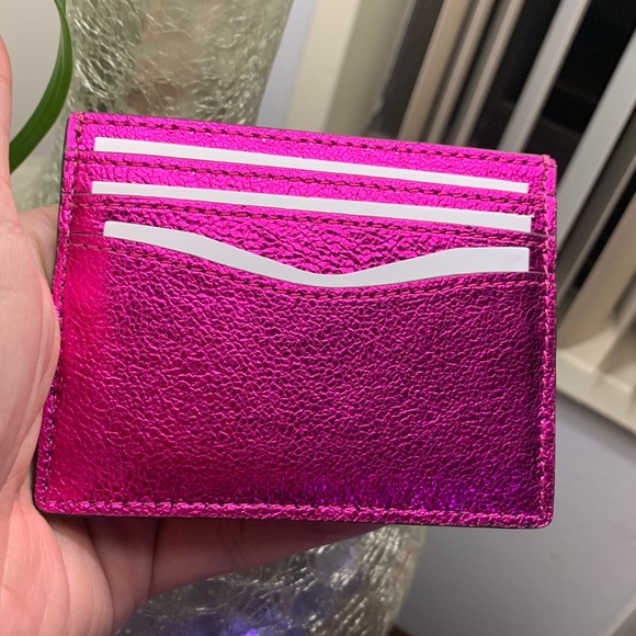 Last one⛔️Auth Kate Spade leather metallic crd/Key - Picture 7 of 15